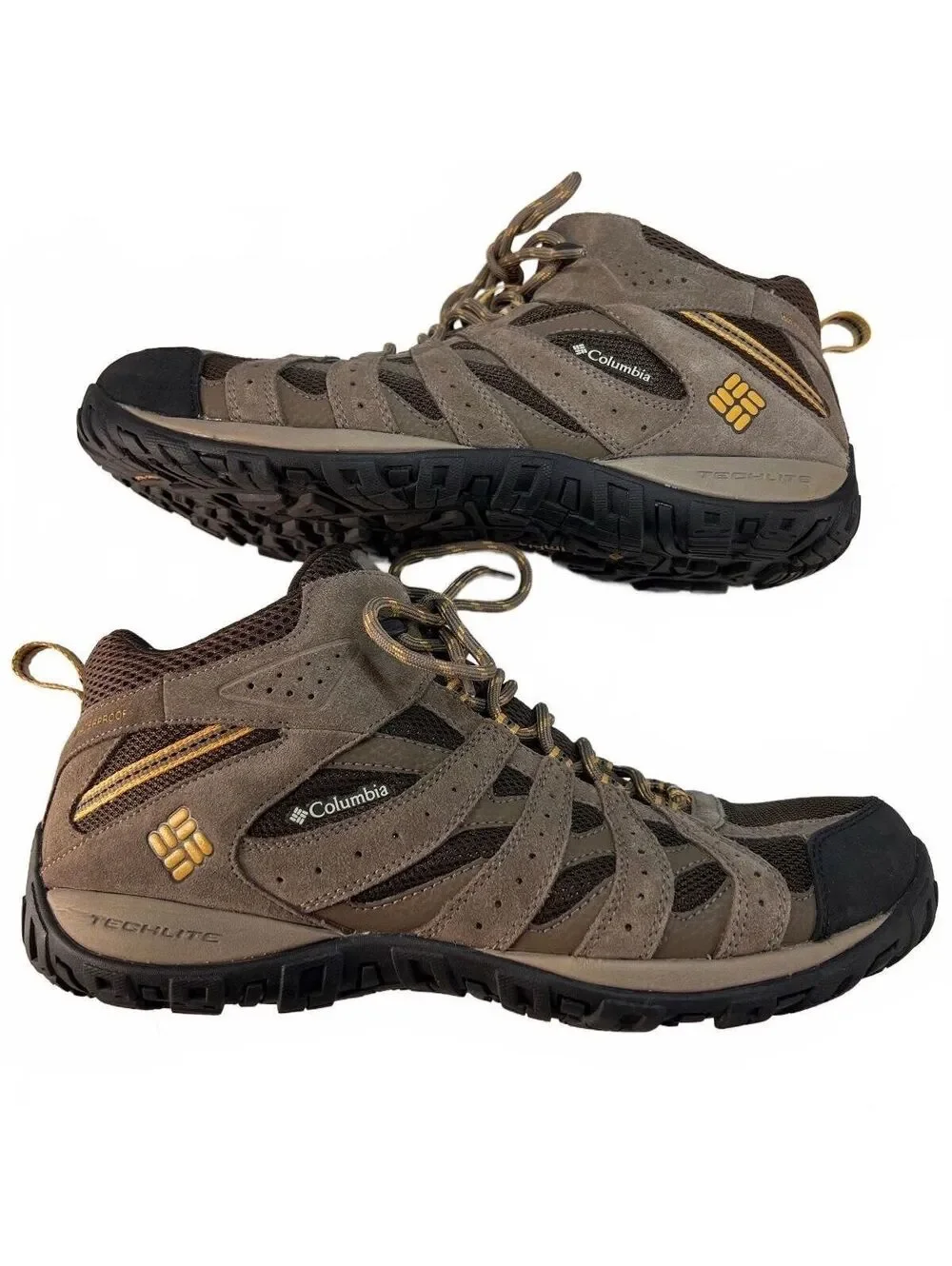 Columbia Redmond Mid Waterproof Mens Hiking Boots Size 13 Cabincore Granola Vibe